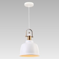 46303 ФАМОСА 1ХЕ27/40W,МАТ БЕЛО/АНТИЧКО ВИСЕЧКА СВЕТИЛКА